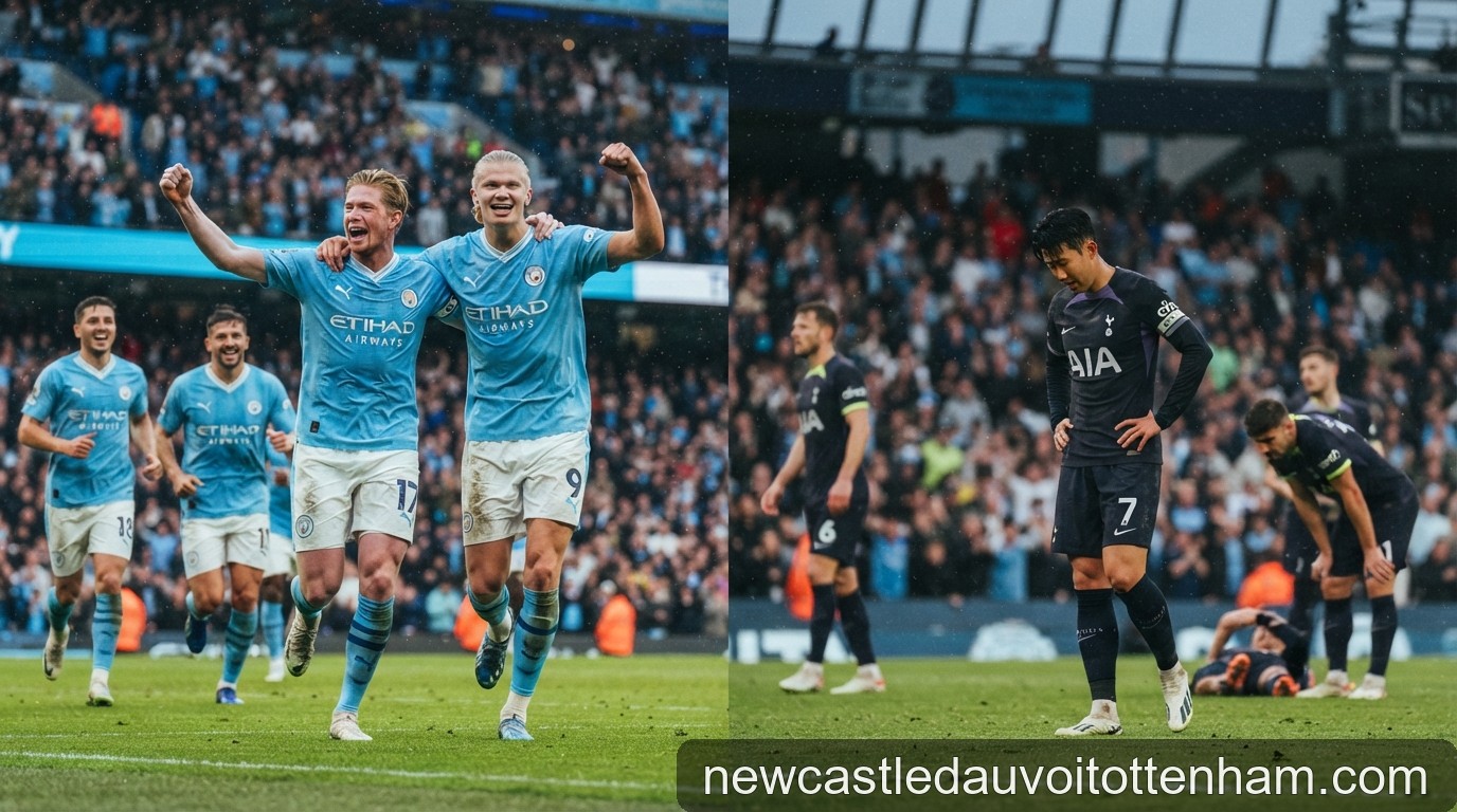 Premier League 2026/27: Man City và Arsenal thống trị, Tottenham khủng hoảng dưới đáy bảng